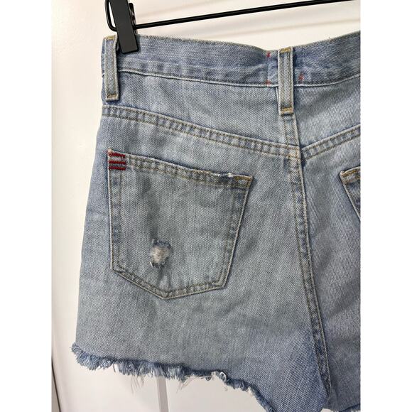 BDG Urban Outfitters Women's Distressed High Rise Girlfriend Shorts Blue Size 26 - Picture 8 of 13